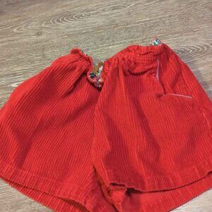 Mini boden girls size 8 red shorts